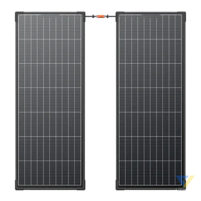 Set of 2x EcoFlow 130W photovoltaic panel (rigid construction) Photovoltaic panels