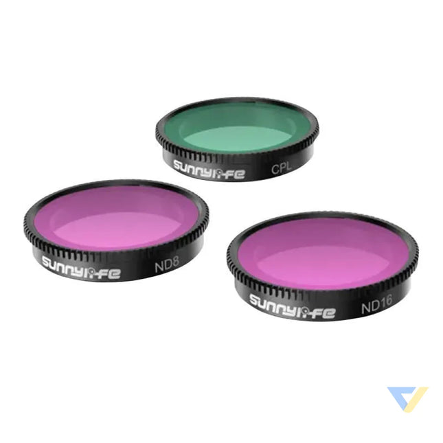 Set of 3 filters CPL + ND8 + ND16 Sunnylife for Insta360 GO 3/2 For sports cameras
