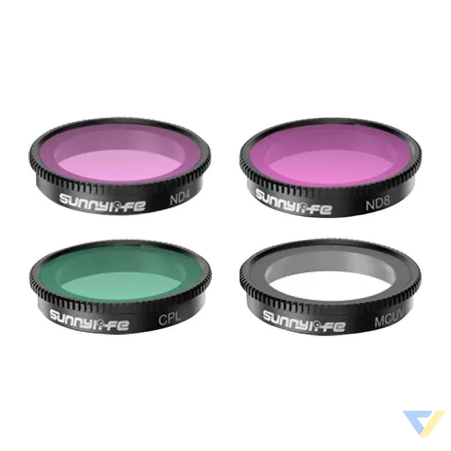 Set of 4 filters MCUV + CPL + ND4 + ND8 Sunnylife for Insta360 GO 3/2 For sports cameras