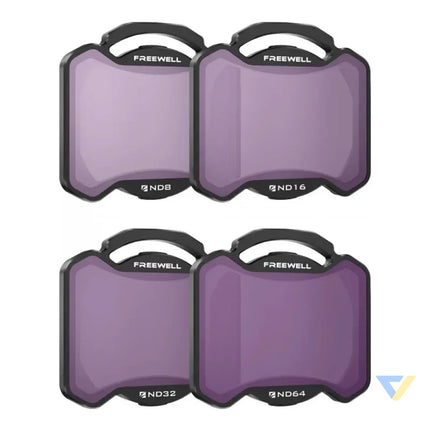 Set of 4 filters ND8,16,32,64 Freewell for DJI Avata 2 Filters for drones