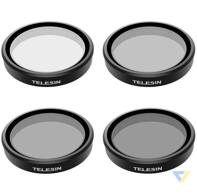 Set of 4 TELESIN CPL/ND8/ND16/ND32 filters for DJI Osmo Action 3 / 4 / 5 For sports cameras