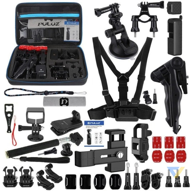 Set of 43 Puluz accessories for sports cameras (including Osmo Action 5 Pro Ace Pro 2) PKT47 Sets