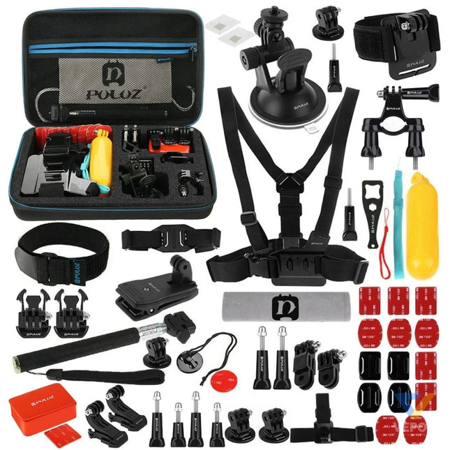 Set of 53 Puluz accessories for sports cameras PKT09 Sets