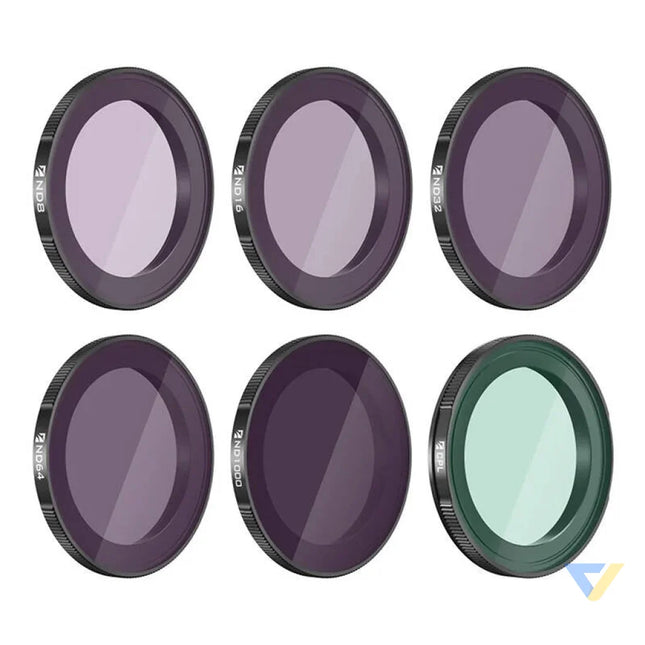 Set of 6 filters Freewell for DJI Action 4 For sports cameras