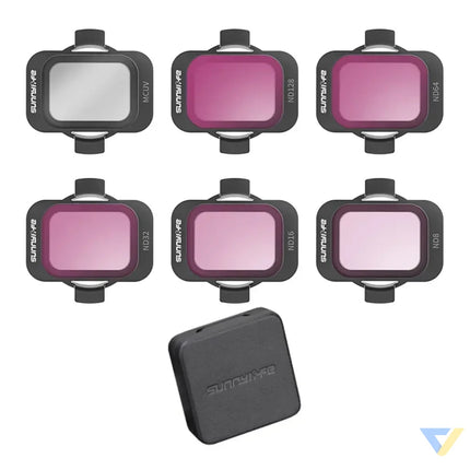 Set of 6 filters Sunnylife MCUV ND8/16/34/64/128 for DJI Avata 2 Filters for drones