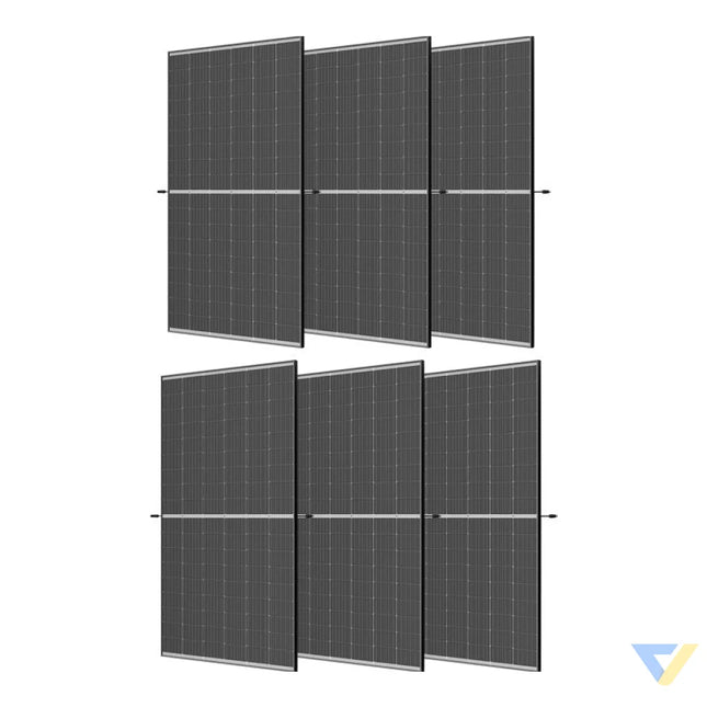 Set of 6x Trina 510W photovoltaic panel. Photovoltaic panels
