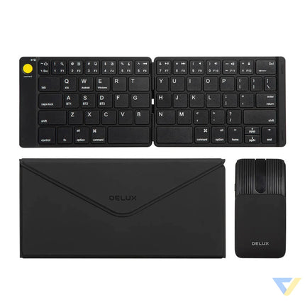 Set Wireless foldable Keyboard Delux KF10 and mouse MF10PR Sets