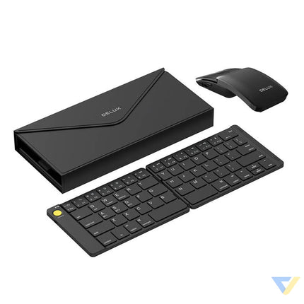 Set Wireless foldable Keyboard Delux KF10 and mouse MF10PR Sets