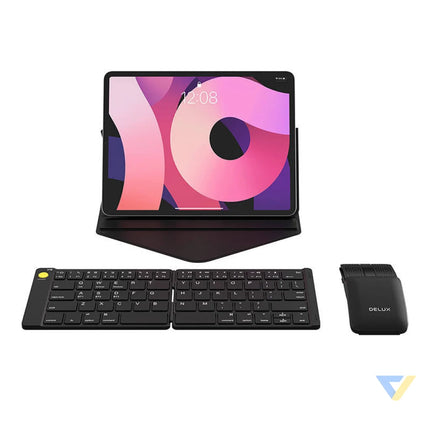 Set Wireless foldable Keyboard Delux KF10 and mouse MF10PR Sets