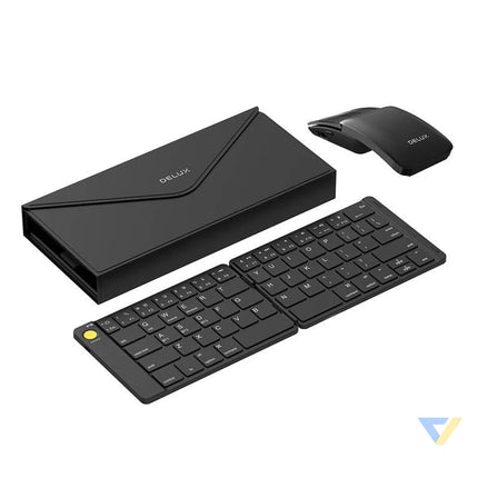 Set Wireless foldable Keyboard Delux KF10 and mouse MF10PR Sets