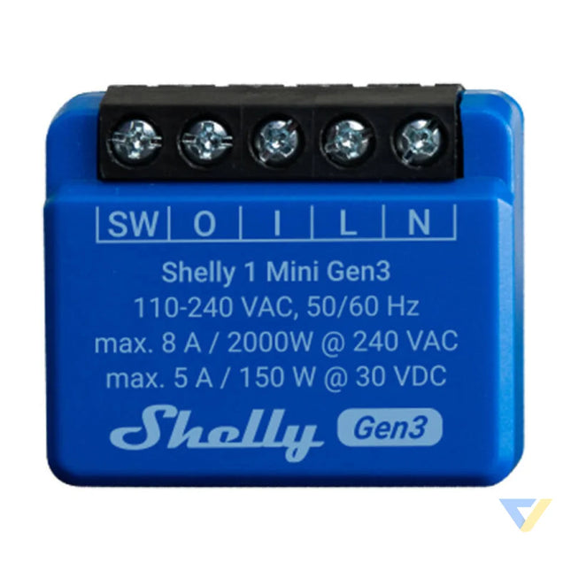 Shelly 1 Mini Gen3 Controller WiFi/Bluetooth Smart controllers