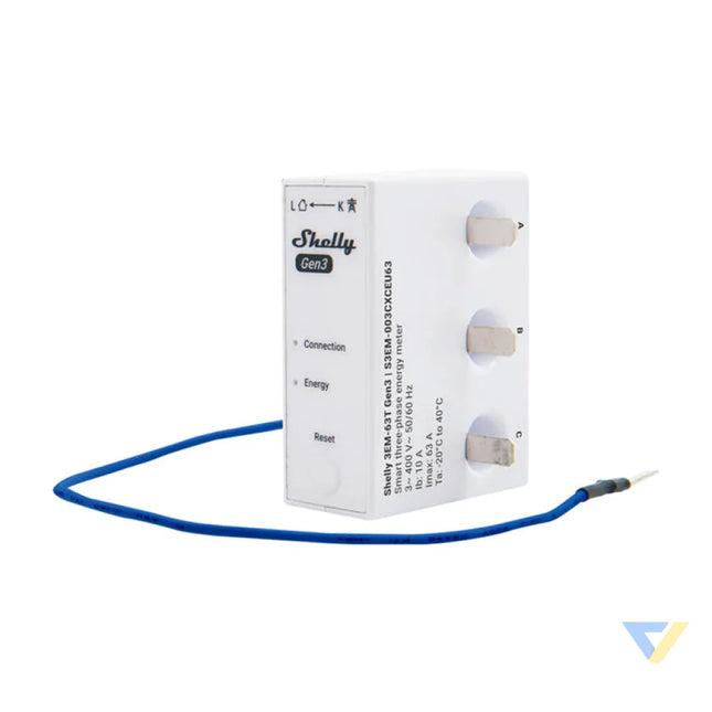 Shelly 3EM 63T Gen3 1/3 channel WiFi energy meter (flat terminal) Smart controllers