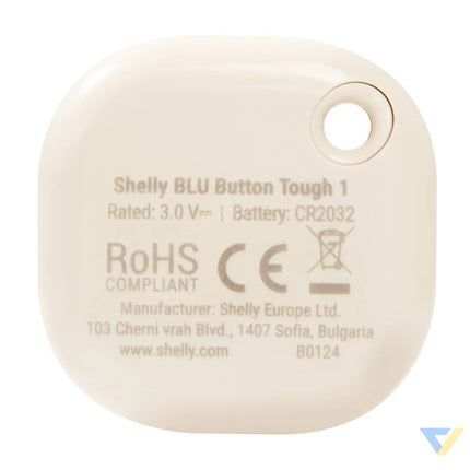 Shelly BLU Tough 1 Action and Scenes Activation Button (Ivory) Switches