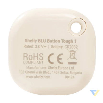 Shelly BLU Tough 1 Action and Scenes Activation Button (Ivory) Switches