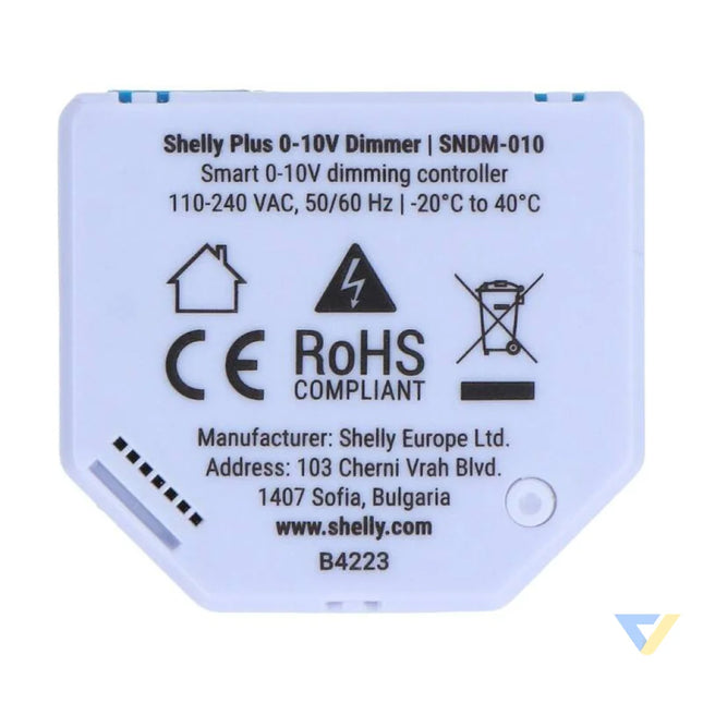 Shelly Plus 10V Light Dimmer WiFi/Bluetooth Smart controllers