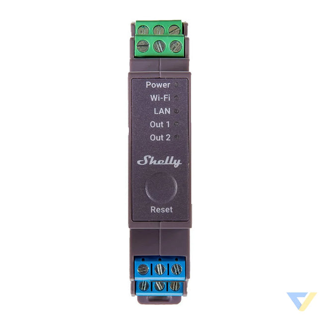 Shelly Pro 2 DIN Rail 2 channel Relay WiFi/LAN Smart controllers