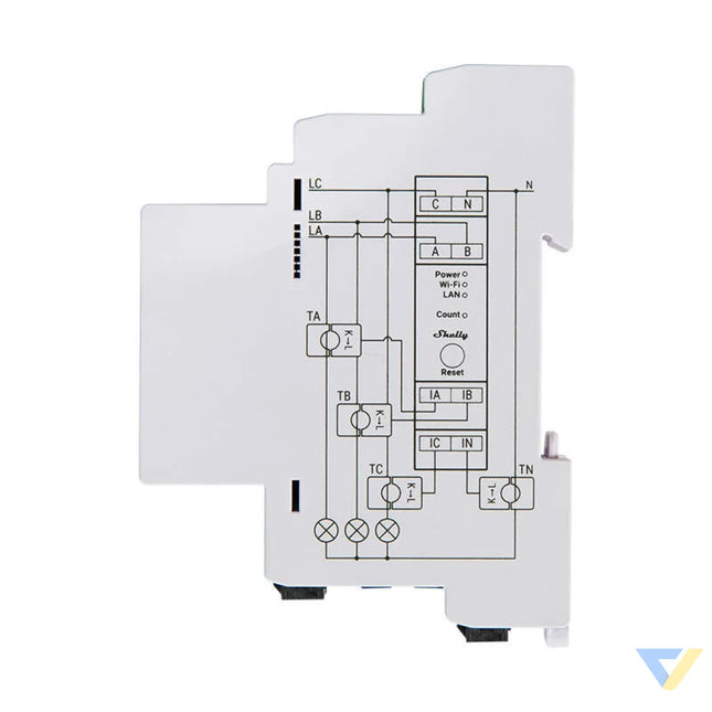 Shelly PRO 3EM 120A 2 Phase Energy Meter WiFi/Bluetooth Sensors
