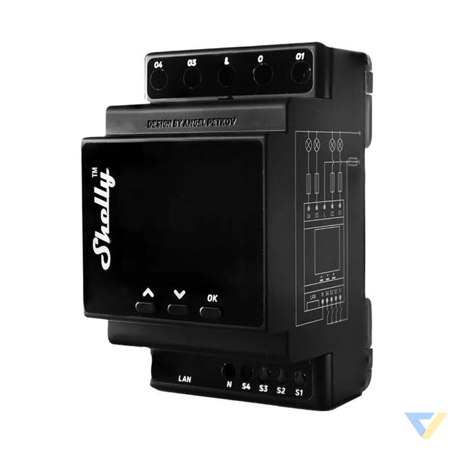 Shelly Pro 4PM DIN Rail 4 channel Relay WiFi (Power measurement) Smart controllers