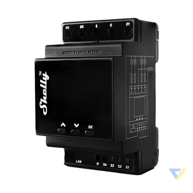 Shelly Pro 4PM DIN Rail 4 channel Relay WiFi (Power measurement) Smart controllers