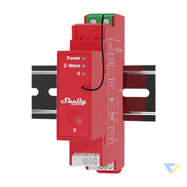 Shelly Qubino Pro 1PM DIN rail Relay 1 channel Z Wave (Power measurement) Smart controllers