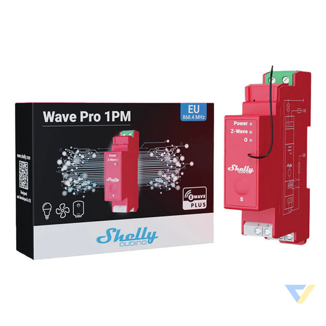 Shelly Qubino Pro 1PM DIN rail Relay 1 channel Z Wave (Power measurement) Smart controllers
