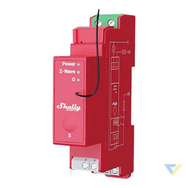 Shelly Qubino Pro 1PM DIN rail Relay 1 channel Z Wave (Power measurement) Smart controllers