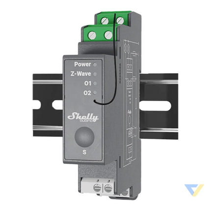 Shelly Qubino Pro 2 DIN rail Relay 2 channel Z Wave Smart controllers