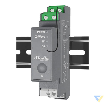 Shelly Qubino Pro 2 DIN rail Relay 2 channel Z Wave Smart controllers