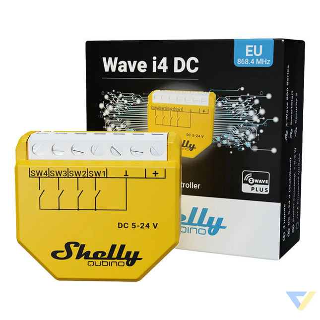Shelly Qubino Wave i4 DC Scene Controller Z Wave (DC 5 24V) Smart controllers