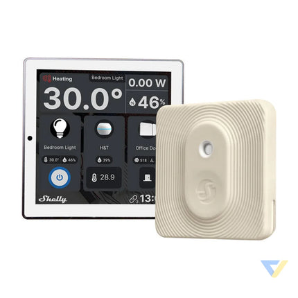 Shelly Wall Display WiFi/BLU (White) + BLU H&T (Ivory) Set Control panels