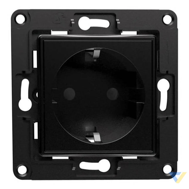 Shelly wall socket (black) Power plugs