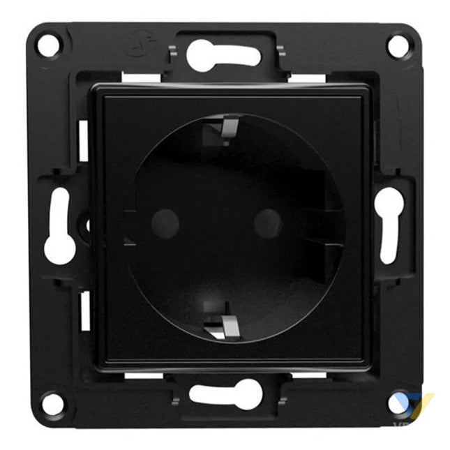 Shelly wall socket (black) Power plugs