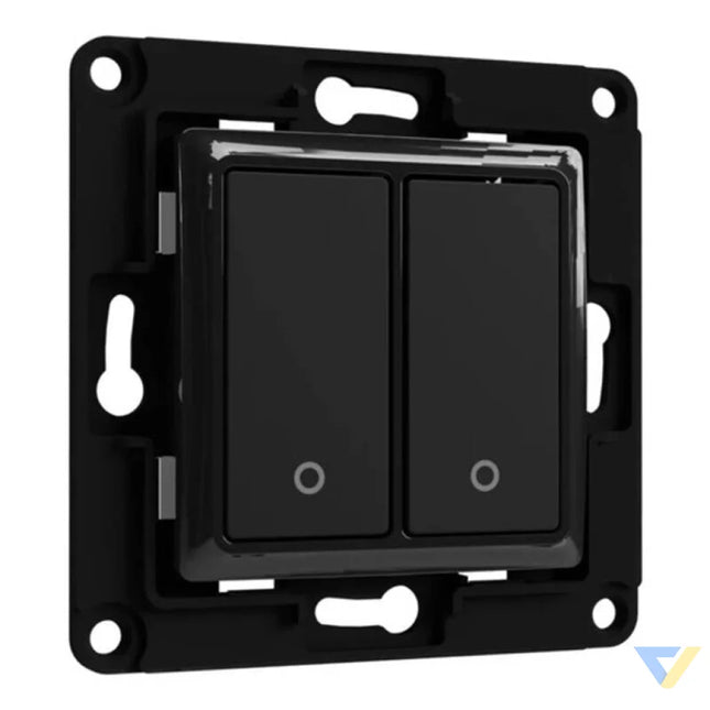 Shelly wall switch 2 button (black) Switches