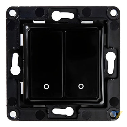 Shelly wall switch 2 button (black) Switches