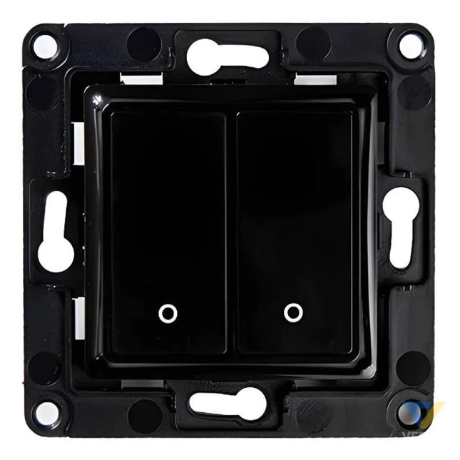 Shelly wall switch 2 button (black) Switches