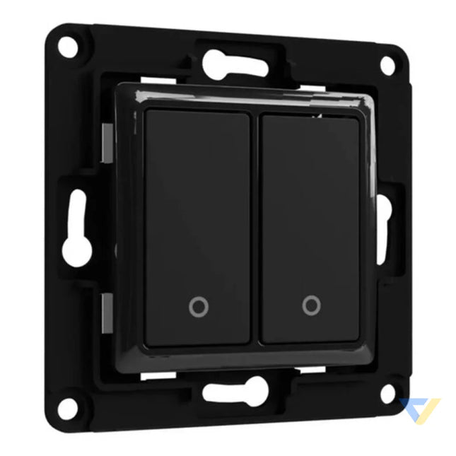 Shelly wall switch 2 button (black) Switches