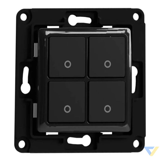Shelly wall switch 4 button (black) Switches