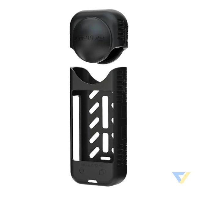 Silicone protective case + lens cover Sunnylife for Insta360 X4 (black) For sports cameras