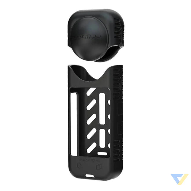 Silicone protective case + lens cover Sunnylife for Insta360 X4 (black) For sports cameras