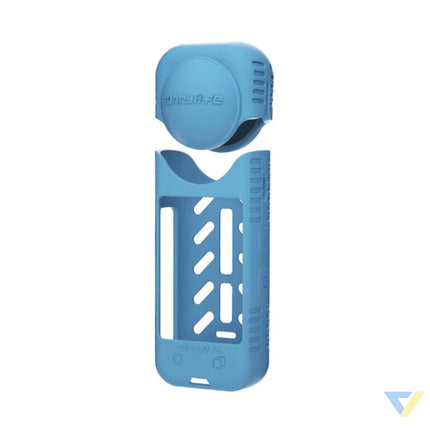 Silicone protective case + lens cover Sunnylife for Insta360 X4 (blue) For sports cameras