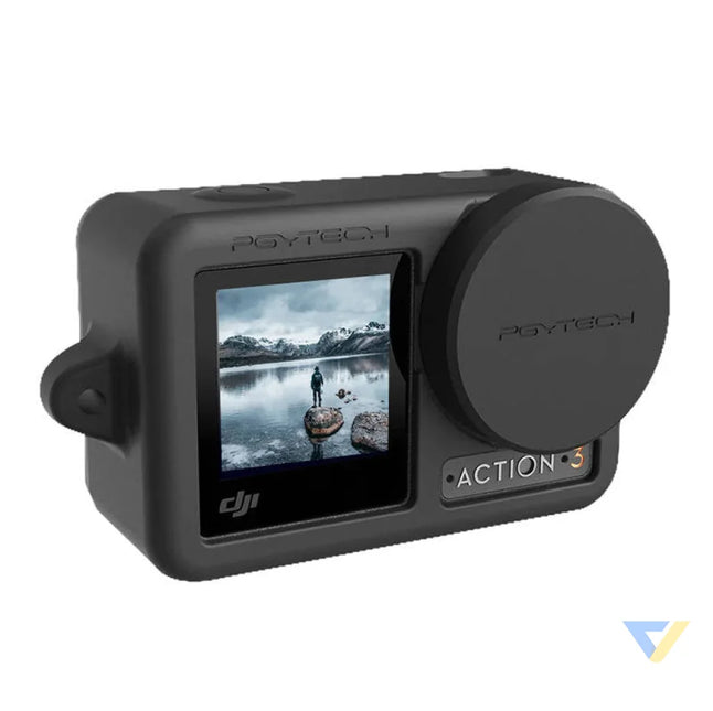 Silicone Rubber Case PGYTECH for OSMO Action (Black) For sports cameras