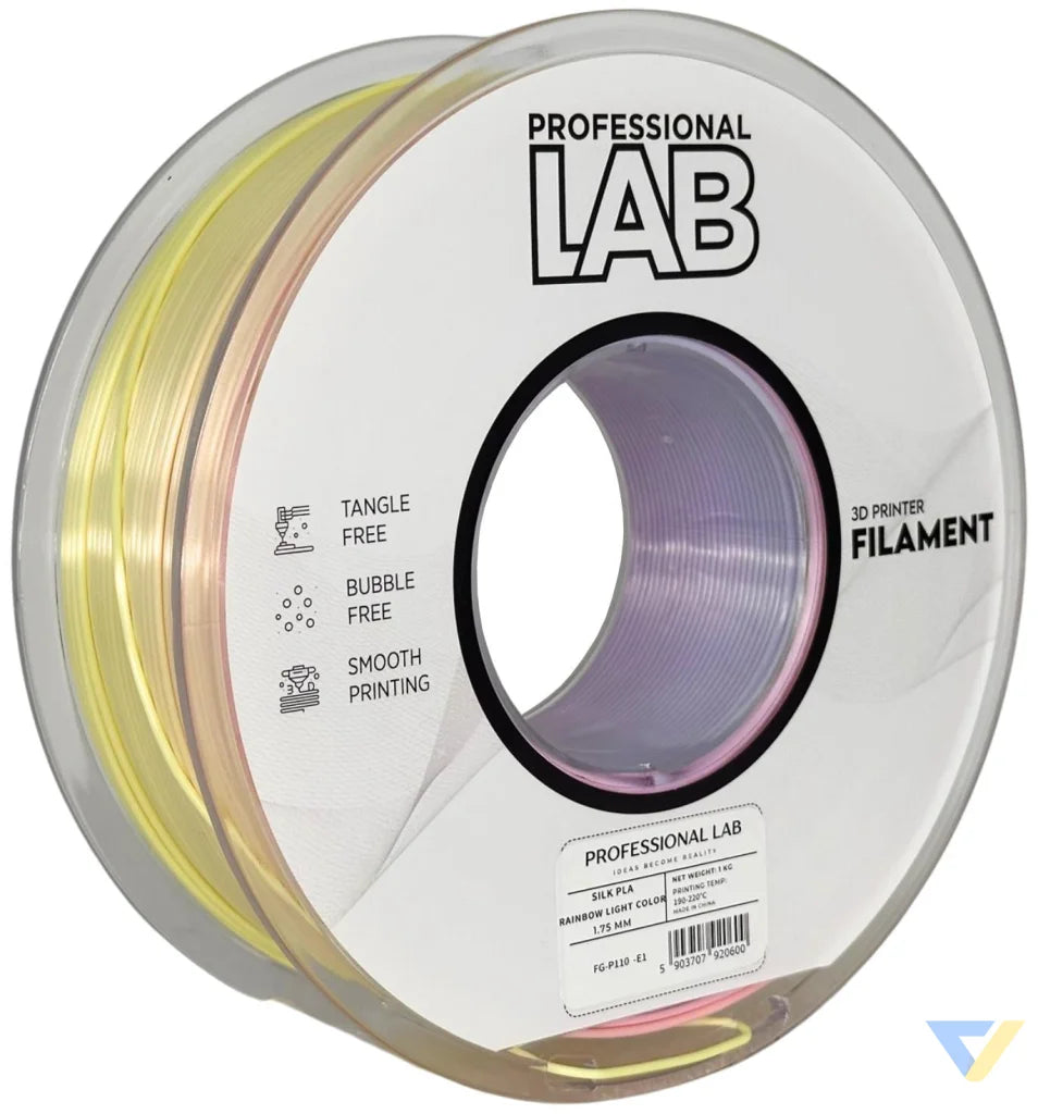 Silk PLA provides a smooth, glossy, silk-like finish. It's aesthetically appealing and perfect for decorative models or display prints.