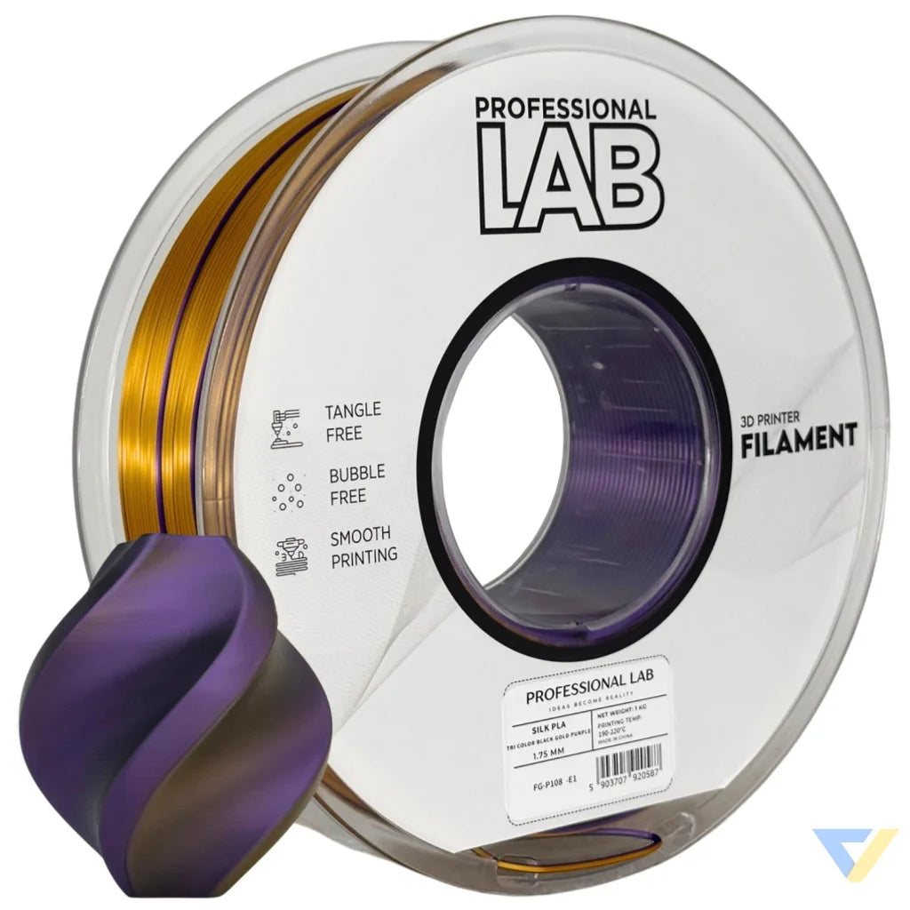 Silk PLA provides a smooth, glossy, silk-like finish. It's aesthetically appealing and perfect for decorative models or display prints.