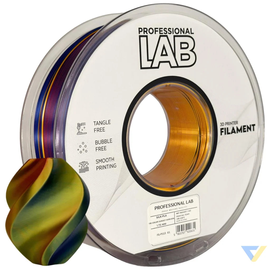 Silk PLA provides a smooth, glossy, silk-like finish. It's aesthetically appealing and perfect for decorative models or display prints.