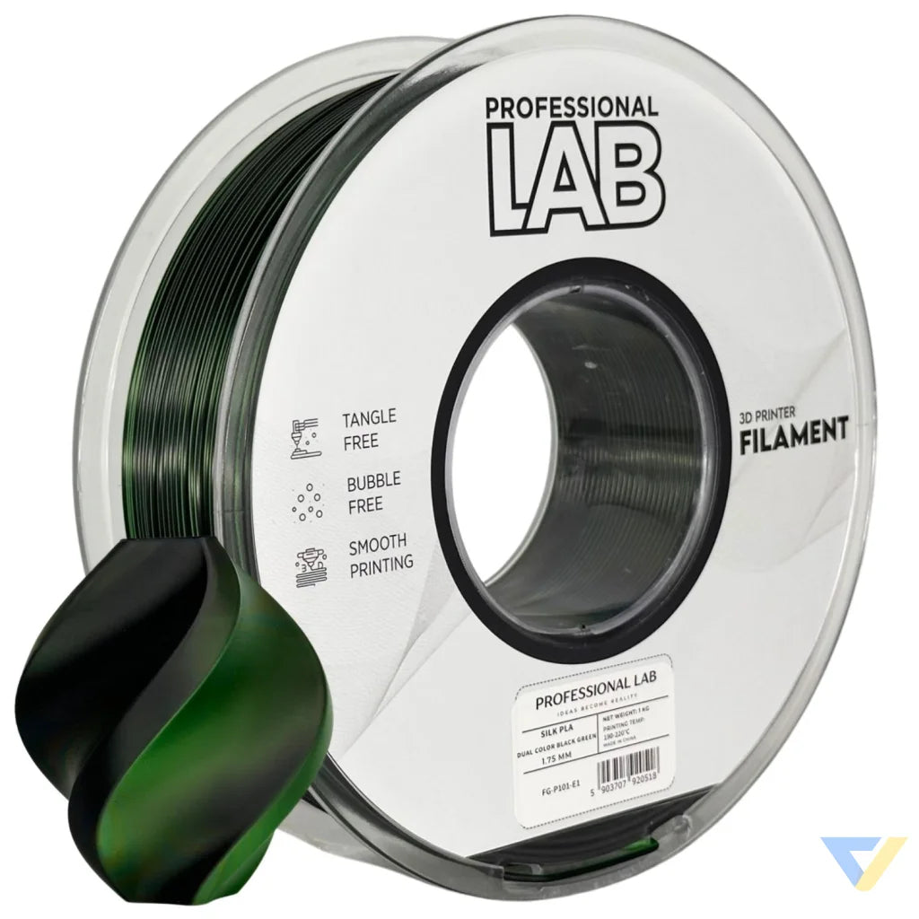 Silk PLA provides a smooth, glossy, silk-like finish. It's aesthetically appealing and perfect for decorative models or display prints.