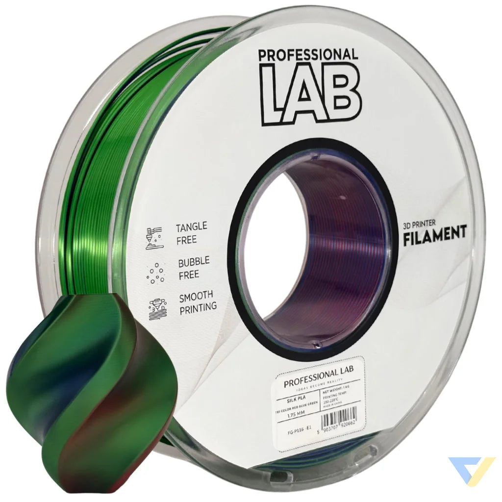Silk PLA provides a smooth, glossy, silk-like finish. It's aesthetically appealing and perfect for decorative models or display prints.