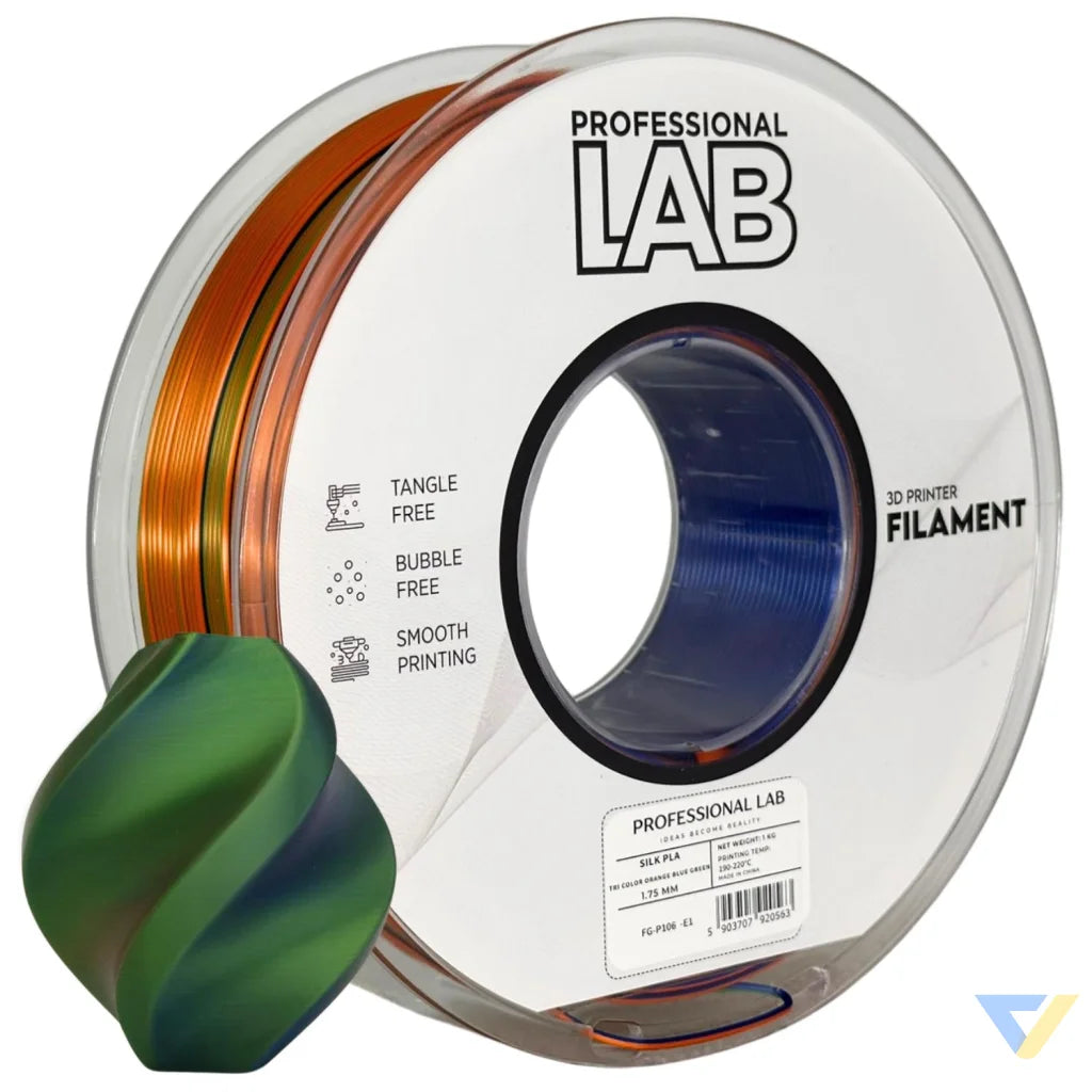 Silk PLA provides a smooth, glossy, silk-like finish. It's aesthetically appealing and perfect for decorative models or display prints.
