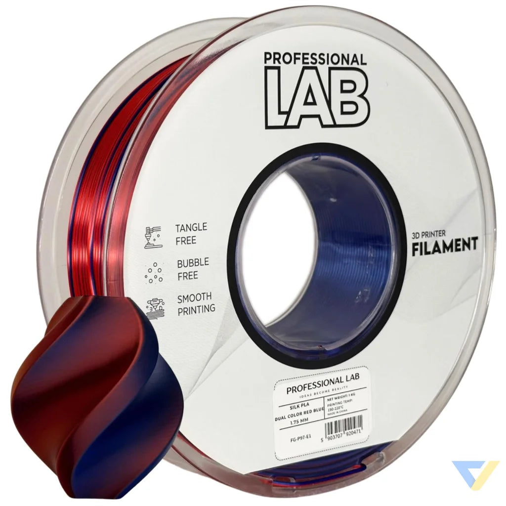 Silk PLA provides a smooth, glossy, silk-like finish. It's aesthetically appealing and perfect for decorative models or display prints.