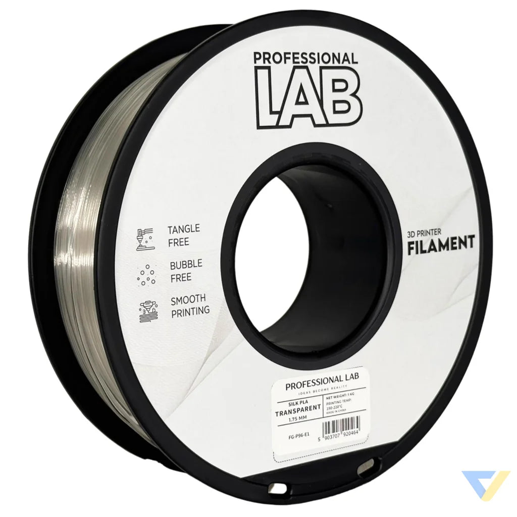 Silk PLA provides a smooth, glossy, silk-like finish. It's aesthetically appealing and perfect for decorative models or display prints.