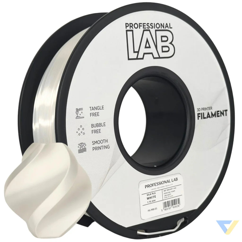 Silk PLA provides a smooth, glossy, silk-like finish. It's aesthetically appealing and perfect for decorative models or display prints.